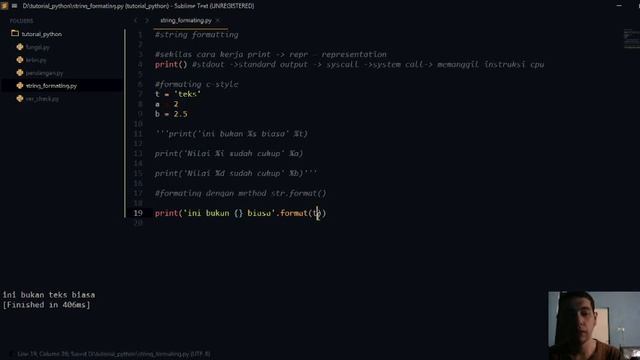 Tutorial Coding #8 - Format Output Konsol Python смотреть онлайн