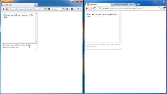 PHP AJAX Chat Application Part 1 of 9 PHP Tutorials смотреть онлайн