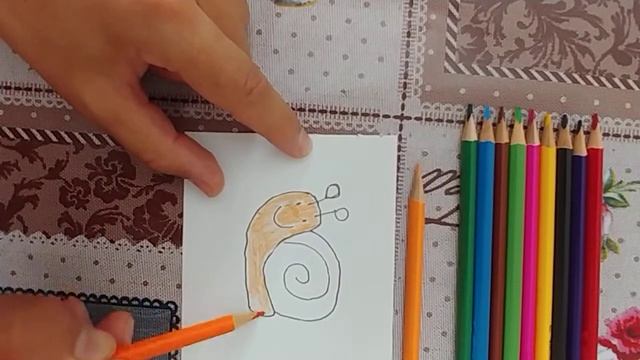 What does draw snail? / Как нарисовать улитку? / Shilliqurt chizish смотреть онлайн