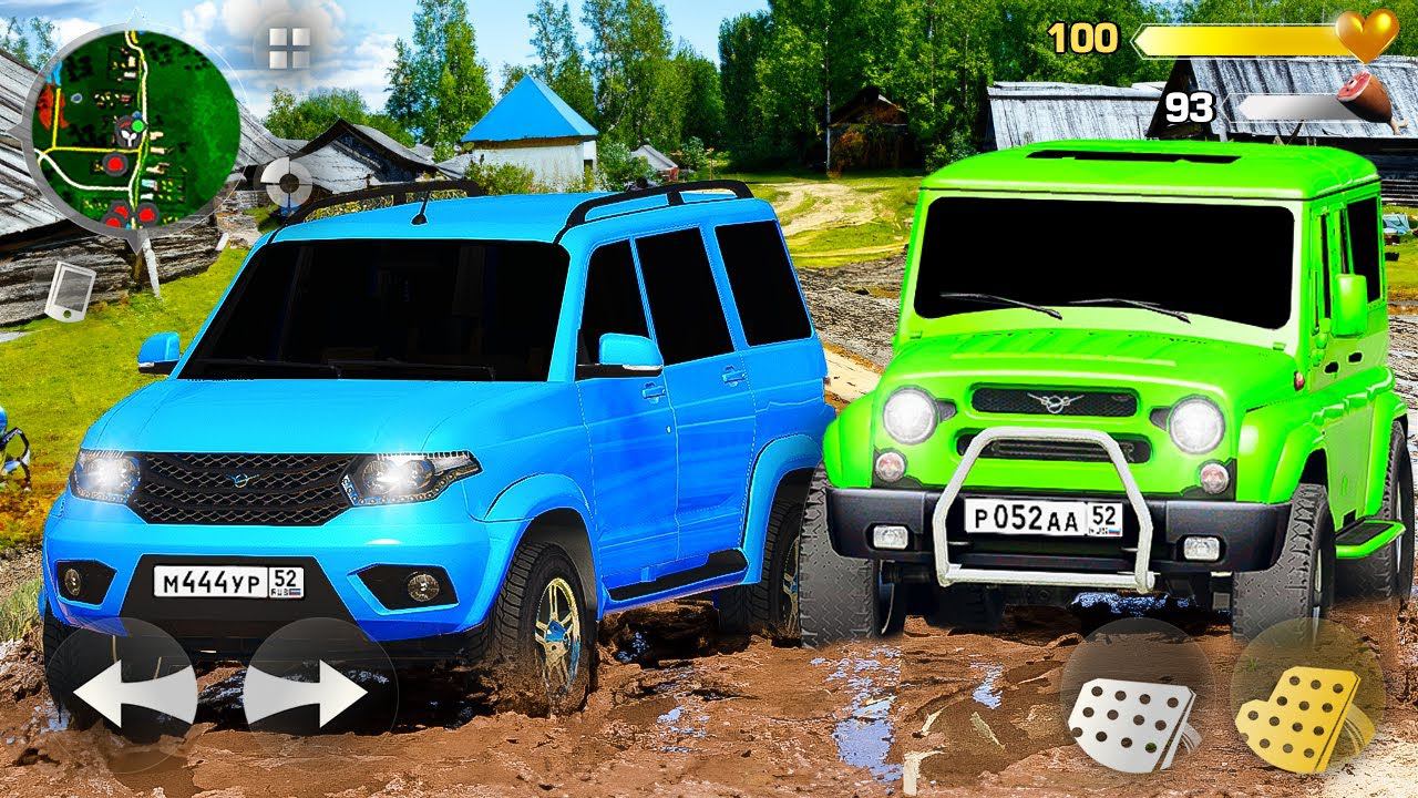 УАЗ ПАТРИОТ ПРОТИВ УАЗ ХАНТЕР НА БЕЗДОРОЖЬЕ! ТЕСТ ДРАЙВ ПО ГРЯЗИ С РАЙЛЮХОЙ HASSLE ONLINE МУРКА смотреть онлайн