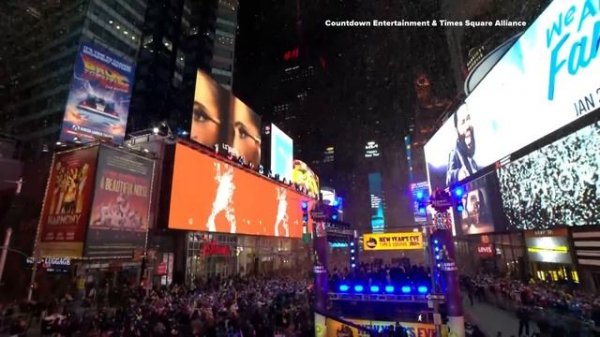 Times Square 2024 Ball Drop in New York City: full video