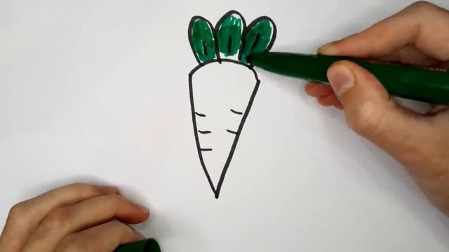 How to Draw Carrot | C for Carrot | Vegetable art for Kids | Carrot Drawing for Kids | Art Gallery смотреть онлайн