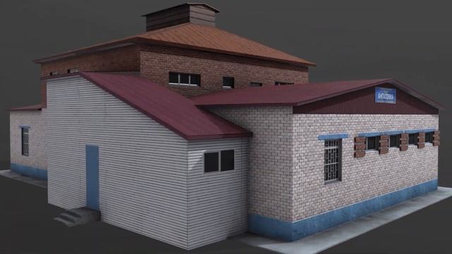 TRS Моделирование. Рендер здания ЭЦ Ангасолка смотреть онлайн