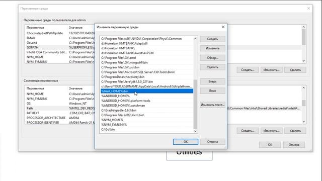 Java для начинающих / Установка Java JDK и IntelliJ IDEA / Переменные среды смотреть онлайн