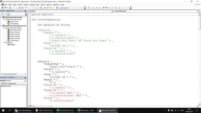 Excel VBA Introduction Part 58.15 - SQL for Excel Files - Pivoting Data Crosstab Queries смотреть онлайн