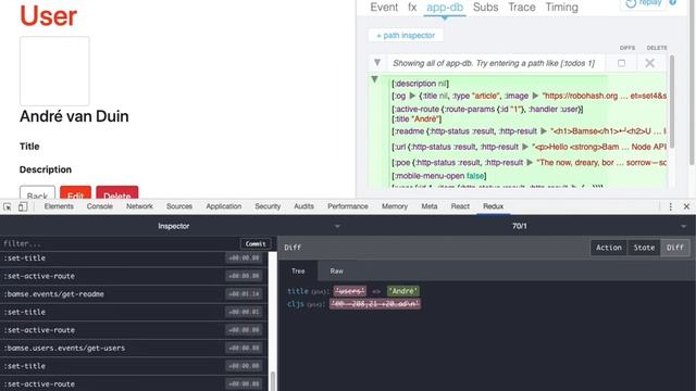 clojurescript re-frame with redux devtools demo смотреть онлайн