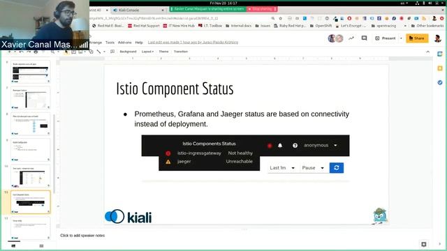 Kiali and Jaeger Sprint 48 [v1.27] - Service mesh management for Istio