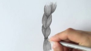 Как нарисовать КОСИЧКУ.  Простой способ рисования волос | Art School