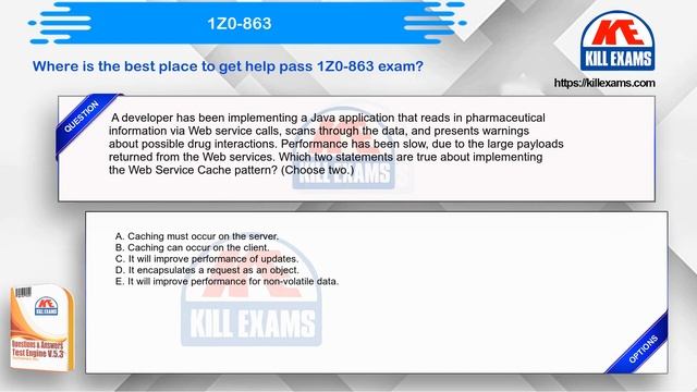 1Z0-863 - Java Enterprise Edition 5 Web Services Developer Certified Professional Upgrade Practice смотреть онлайн