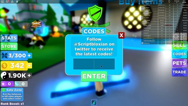 ALL NEW CODES FOR NINJA LEGENDS - Roblox смотреть онлайн