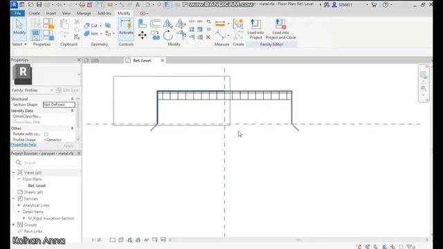 Revit 2024 - Parapet and Railings. Парапет та огородження. смотреть онлайн