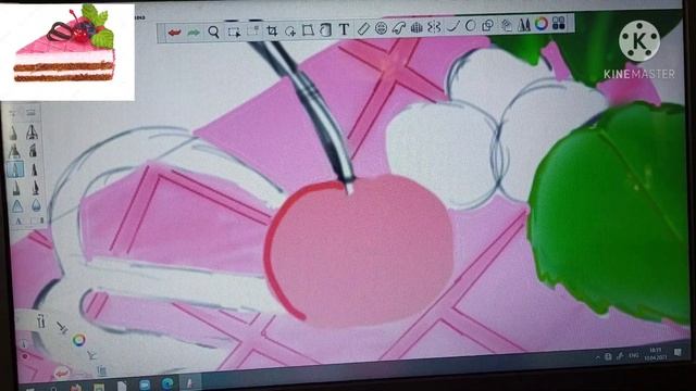 Как нарисовать кусочек торта? / Туториал 