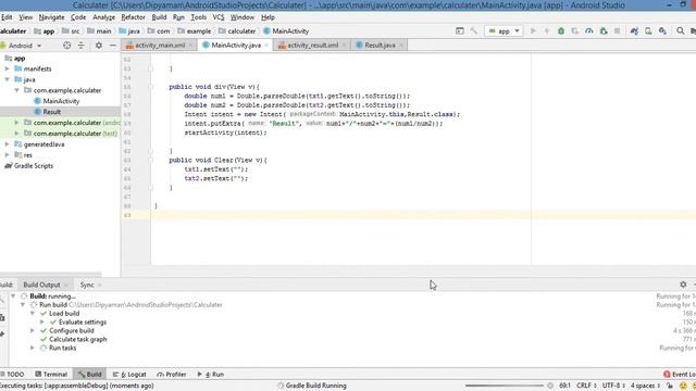 Making a calculator on android studio- Part -2 смотреть онлайн