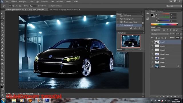 Volkswagen Scirocco R Front Virtual Tuning Photoshop смотреть онлайн
