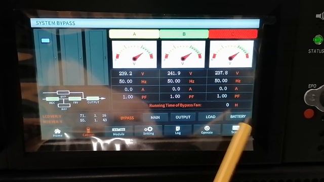 Menu INVT RM Series Modular Online UPS (aka Hiden HEM30/15X он же Мультиплекс СТ30-15) смотреть онлайн