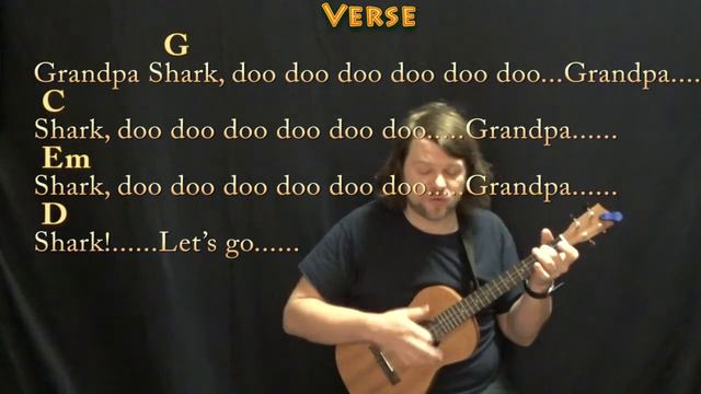 Baby Shark - Bariuke Cover Lesson in G Major with Chords/Lyrics смотреть онлайн