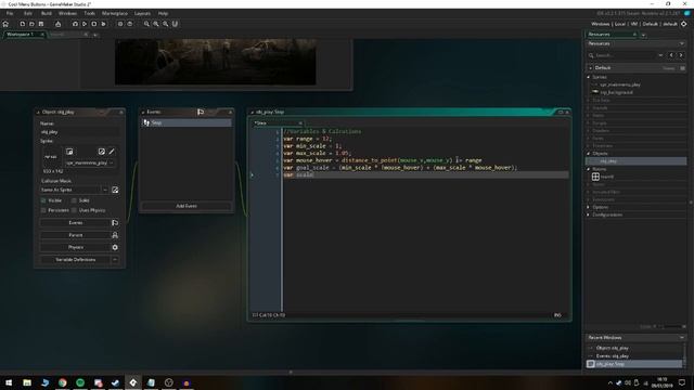 GameMaker: Studio Tutorial - Animated Menu Buttons смотреть онлайн