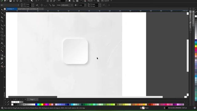 Neomorphism in Corel Draw | How to Create the raised Button Effect смотреть онлайн