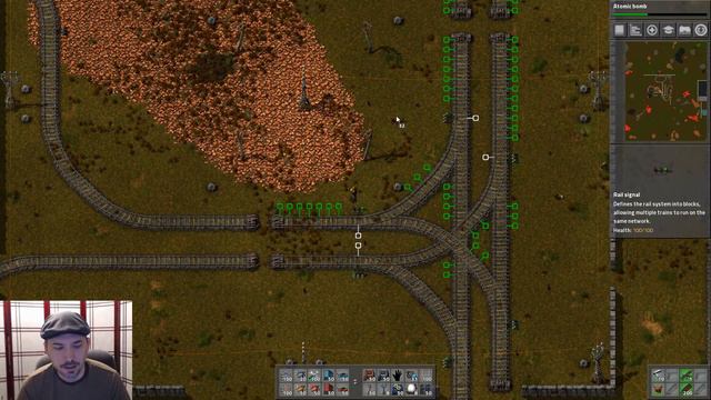 Factorio - 3-way intersection with separate tracks for each direction смотреть онлайн