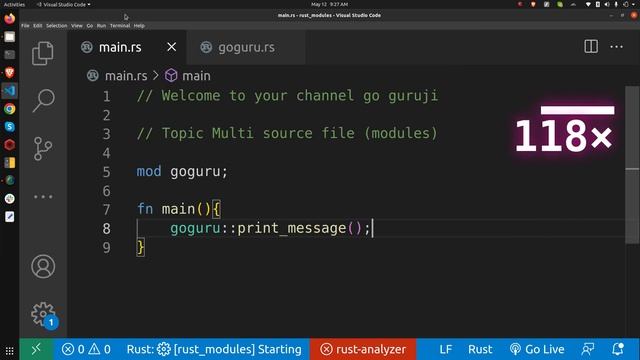 Rust Programming: Organizing Code with Multiple Source Files IN HINDI смотреть онлайн