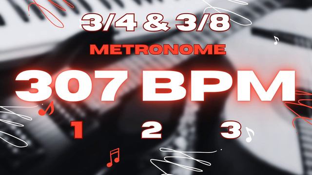 307 BPM - 3/4 & 3/8 Metronome смотреть онлайн