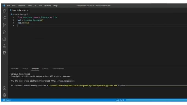 Draw Tom Holland Image using just 3 lines of Python code || Python turtle tutorial @TomHolland смотреть онлайн