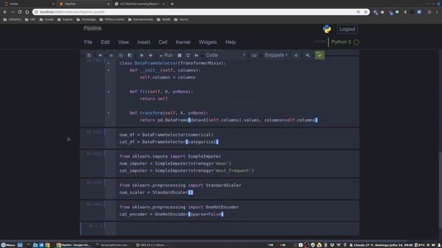 Pipelines e Transformadores Customizados com sklearn смотреть онлайн