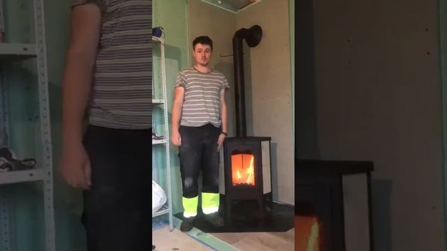 ? Отзыв на установку угловой печи Экокамин Бавария с плитой | Печной Царь смотреть онлайн