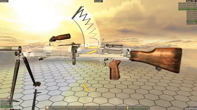 Slow Mo Of Bren MK2 Firing (How It Works Bren MK2 Light Machine Gun)