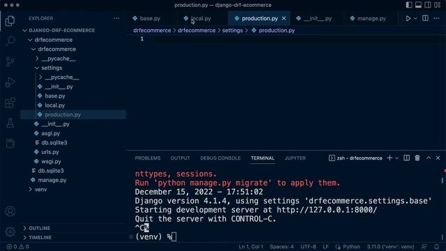 Django DRF Project | Modularizing Django Settings | 2 смотреть онлайн