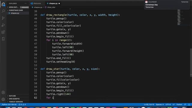Python Turtle - Santa Animation (Christmas Special) смотреть онлайн