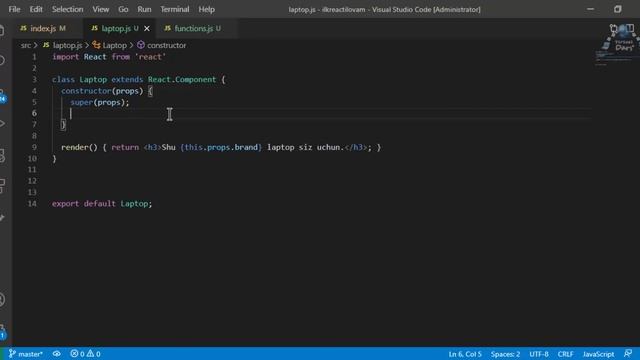 React props haqida (7-dars) смотреть онлайн