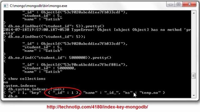 index creation: MongoDB смотреть онлайн
