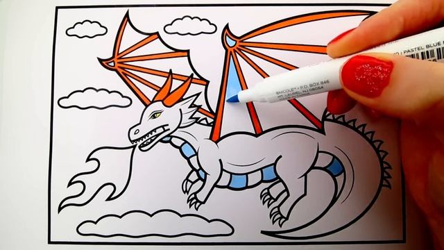 How to Draw a Dragon for Kids ❤️???Dragon Coloring Pages for Kids смотреть онлайн