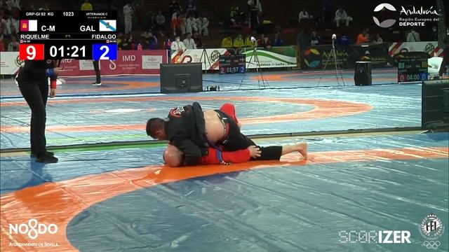 1/4 GRAPPLING GI 92Kg: RIQUELME MARTINEZ, JAVIER (C-M) FIDALGO GARCIA, LUIS ALBERTO (GAL) смотреть онлайн