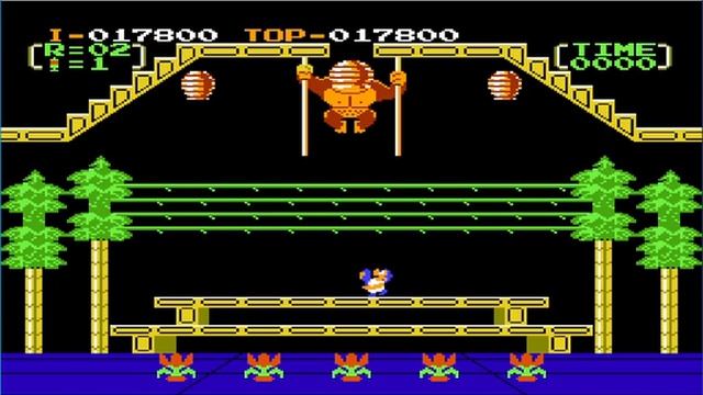 Donkey Kong 3 Dendy | Денди | NES не большой обзор на игру про огромную горилу смотреть онлайн