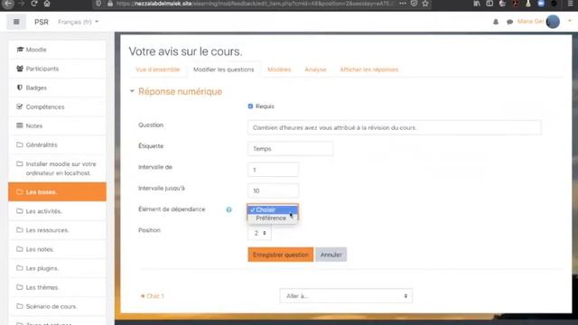 Exemple de feedback dans moodle 3.9 смотреть онлайн