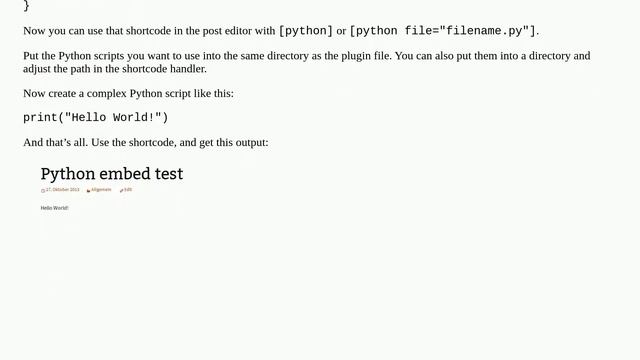 Running a python script within wordpress смотреть онлайн