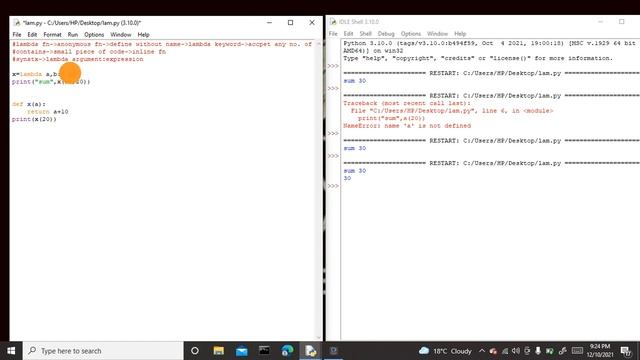 PYTHON: Lambda Function смотреть онлайн