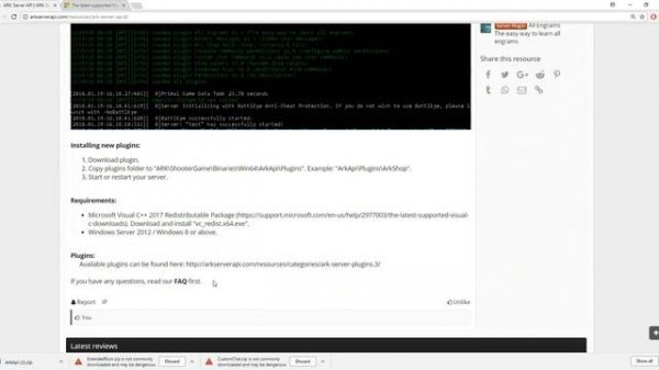 Ark Server API 2.0 Setup & Plugin Setup