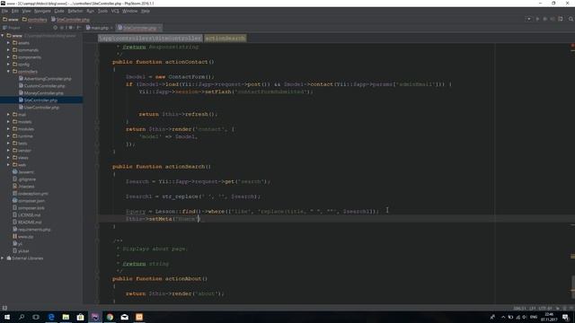 [PHP][Yii2] Урок 19 - Поиск смотреть онлайн