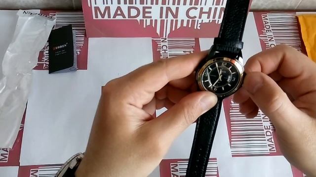 Посылка из Китая.Мужские кварцевые часы CURREN смотреть онлайн
