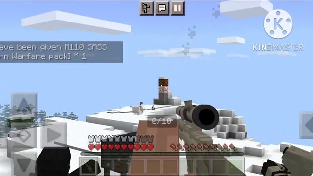 3D Gun Mods M110 SASS SNIPER gun addon in minecraft #short #mods смотреть онлайн
