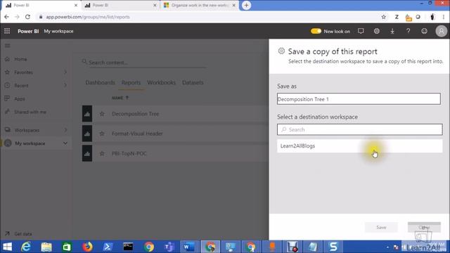 How to Copy Reports from One Workspace to Another Workspace in Power BI? смотреть онлайн