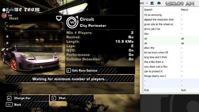 NFS Most Wanted With Voice Commands (05/01/2020) смотреть онлайн