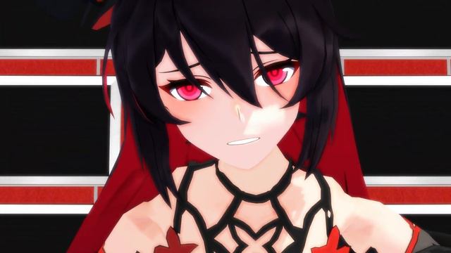 [Honkai MMD] ブラックアイでMONSTER смотреть онлайн