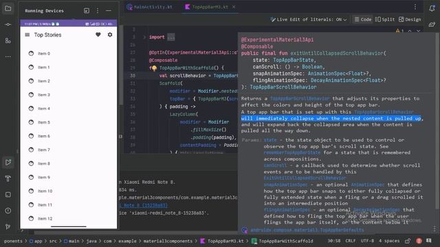 Mastering Top App Bar in Jetpack Compose with Material Design 3 | Android Dev | Kotlin | English смотреть онлайн