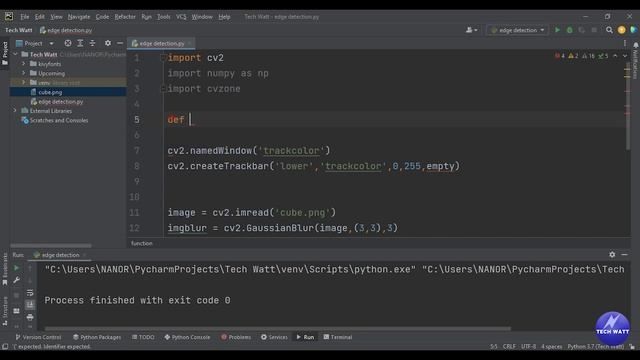 Detect Edges with OpenCV and Python | Computer Vision Tutorial. смотреть онлайн