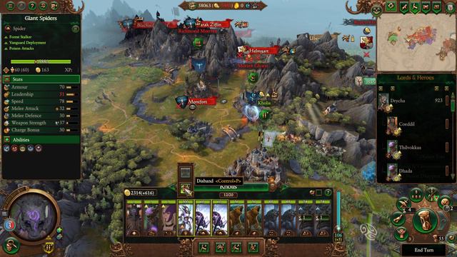 DRYCHA Vs KU'GATH | Immortal Empires - Total War: Warhammer 3 - Wood Elves - Drycha #21