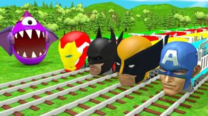 Супер герои и железная дорога